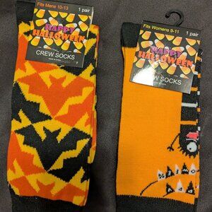 Halloween socks 2 pack...men 10-13, women 9-11 NWT